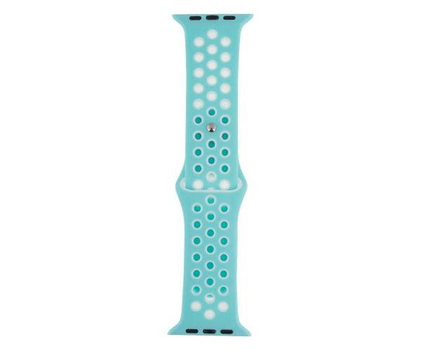 Ремешок Silicone для Apple Watch/Protect Case 21 42/44 мм Turquoise/White