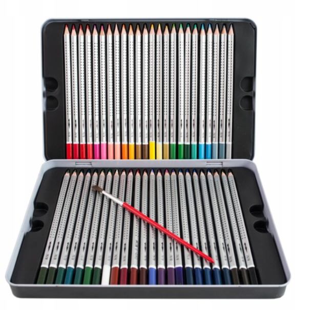 Набір акварельних олівців HERO 48 шт. в металевій коробці - фото 3