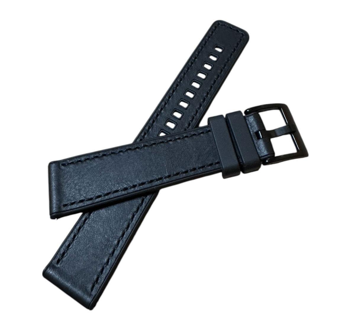 Ремешок Primolux Leather Silicone для часов Samsung Galaxy Watch Active/Active 2 Black (2700012928) - фото 3 Ремешок Primolux Leather Silicone для часов Samsung Galaxy Watch Active/Active 2 Black (2700012928) - фото 3