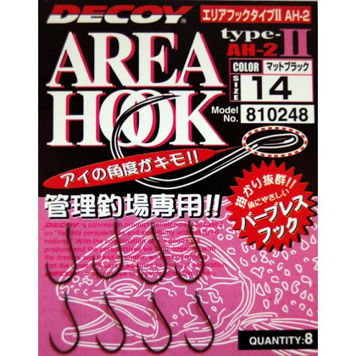 Крючки Decoy Area Hook II №14 8 шт. Black Mat (1013-1562.01.73)