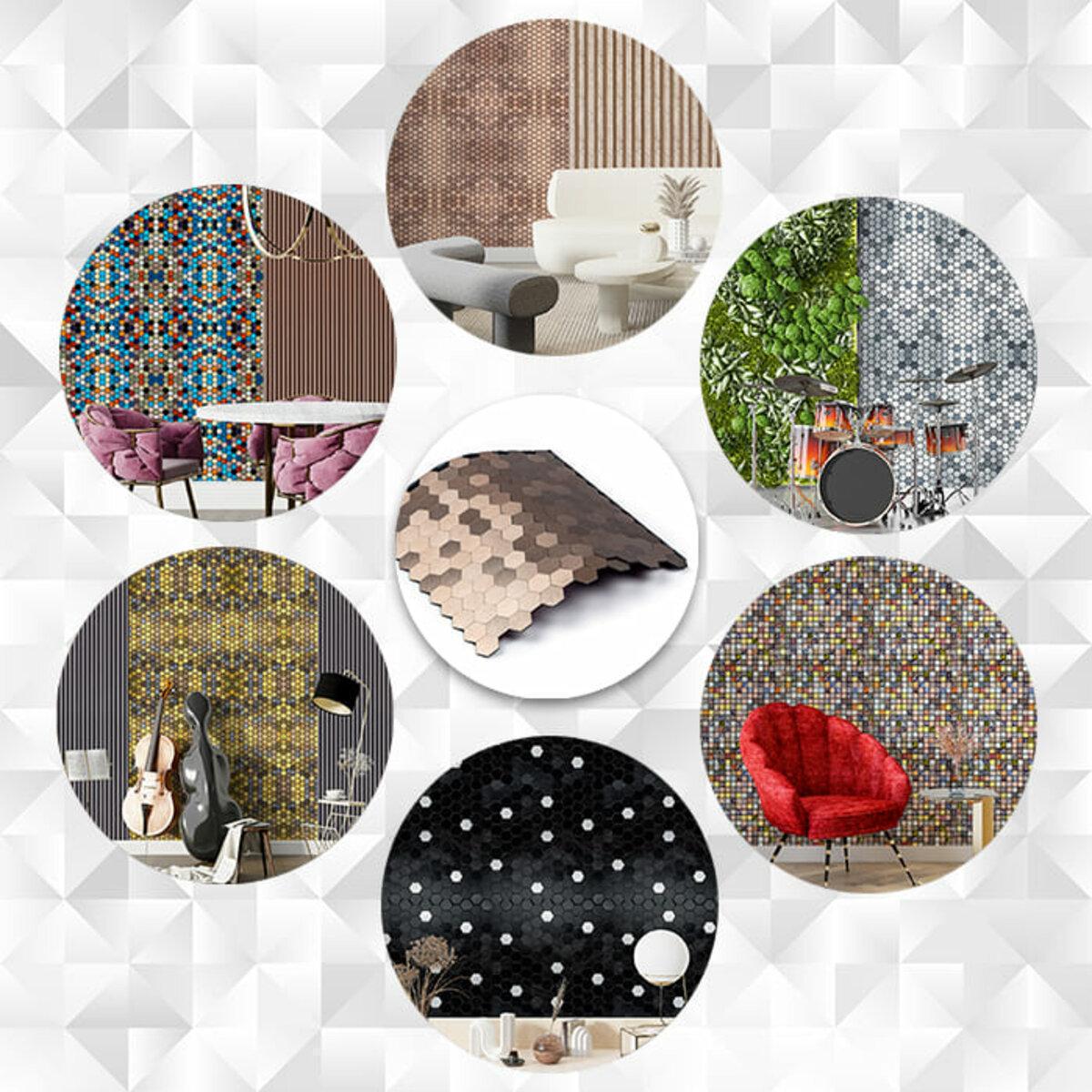 Плитка алюмінієва самоклеюча 300х300х3 мм Мозаїка рожеве золото (SW-00001930) - фото 6 Плитка алюмінієва самоклеюча 300х300х3 мм Мозаїка рожеве золото (SW-00001930) - фото 6