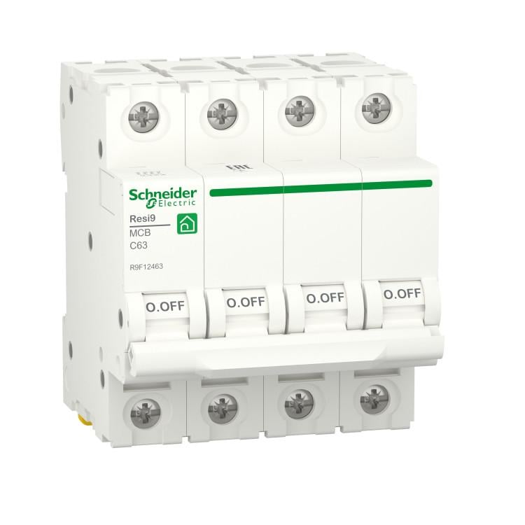 Автоматический выключатель Schneider Electric Resi9 4P B 6 kA 25A (R9F02425)