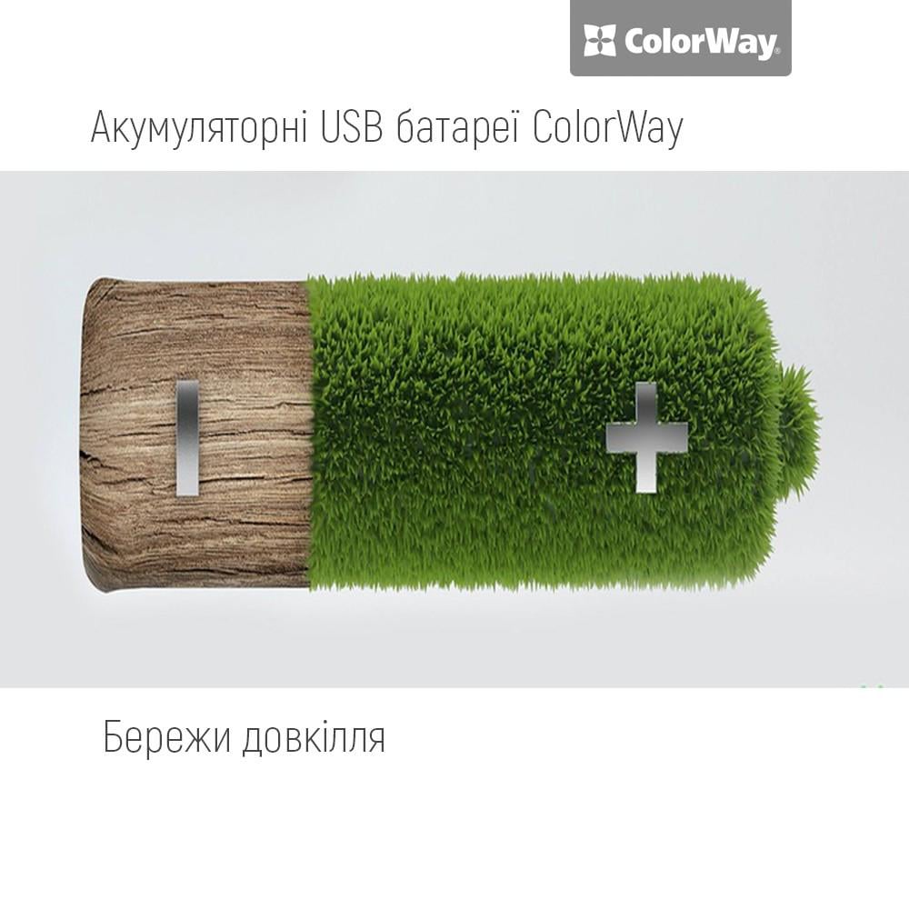 Батарея акумуляторна ColorWay Крона USB-С Li-Polymer 9 В 390 мАг (CW-UB9V-06) - фото 12