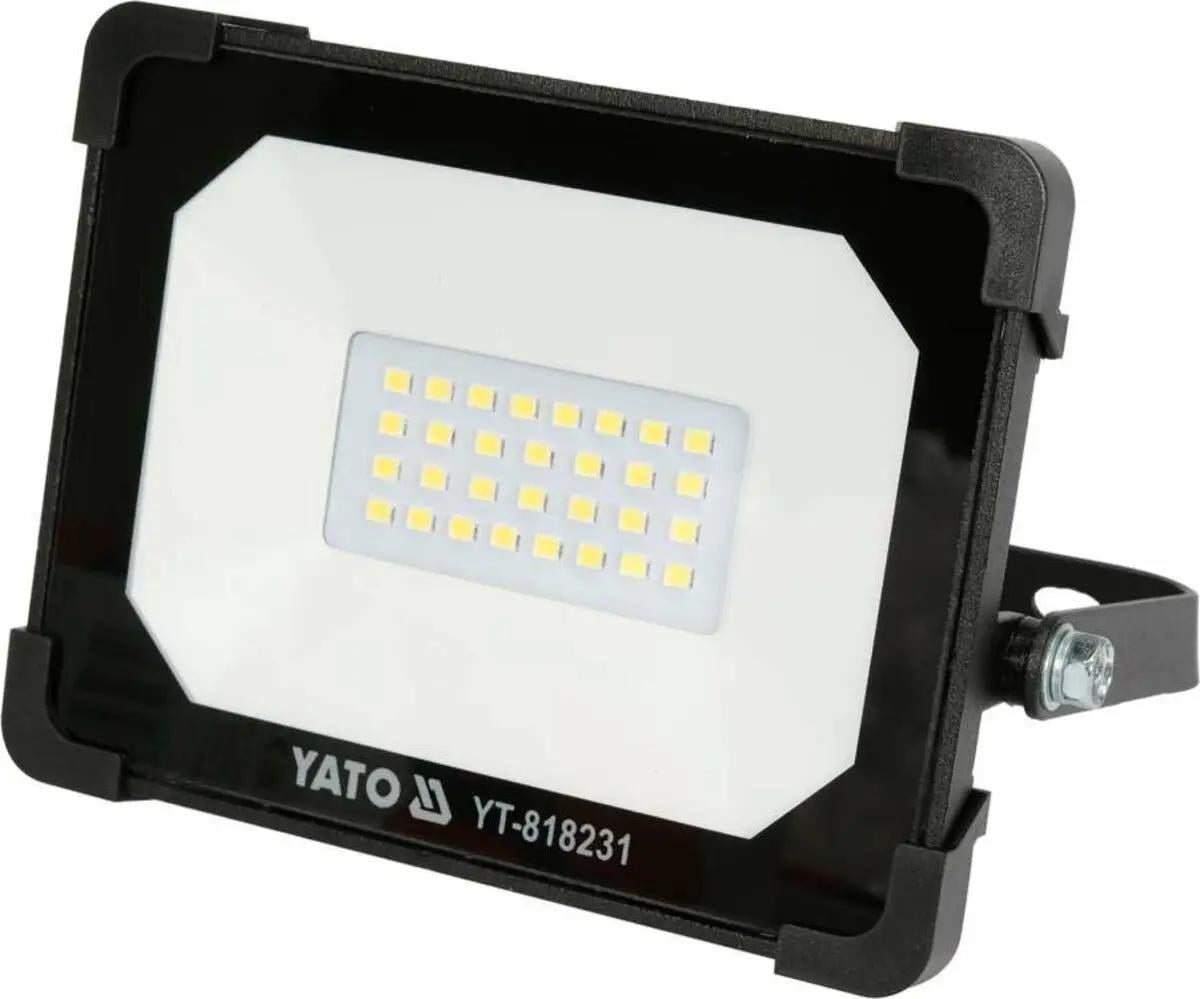 Прожектор с SMD-диодным излучателем YATO: 20 Вт, 230В, 1900 Лм, 30 диодов, 140x124.5x32 мм [16]