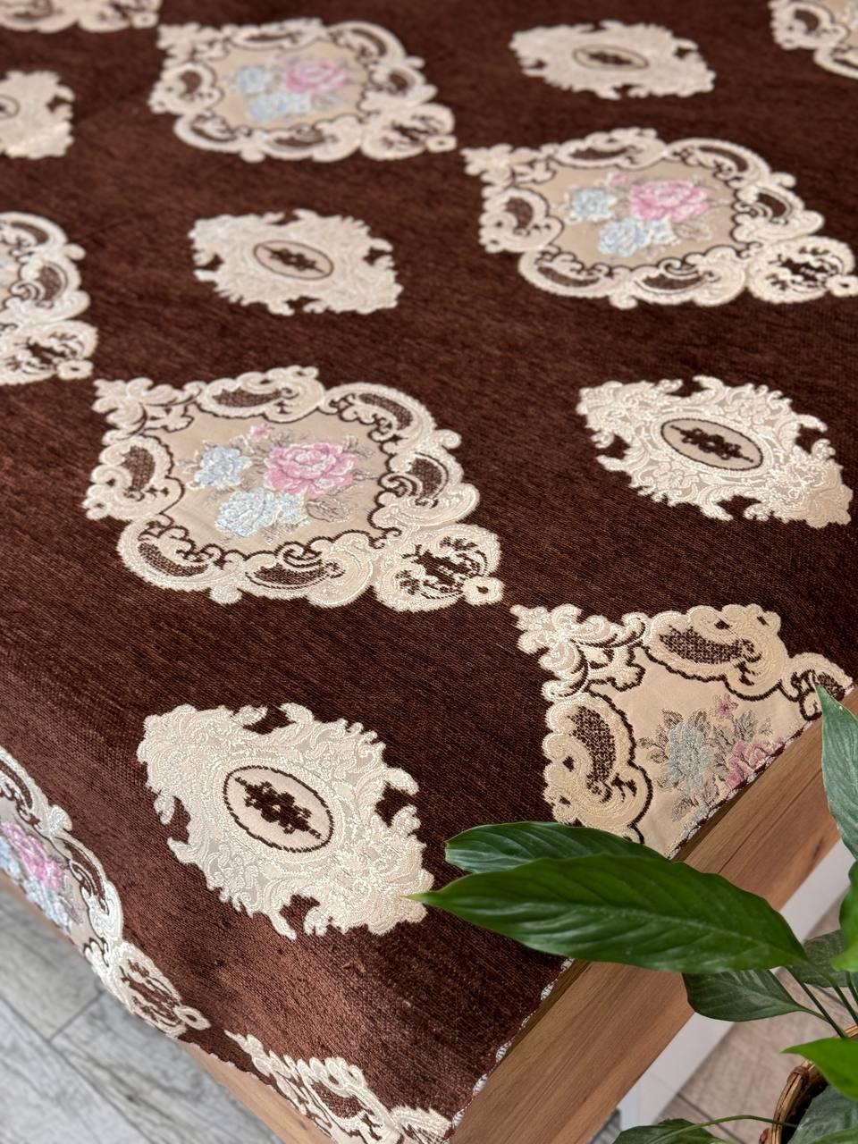 Дивандек велюровое 180х200 см Коричневый (П4К-180-divandek-008)