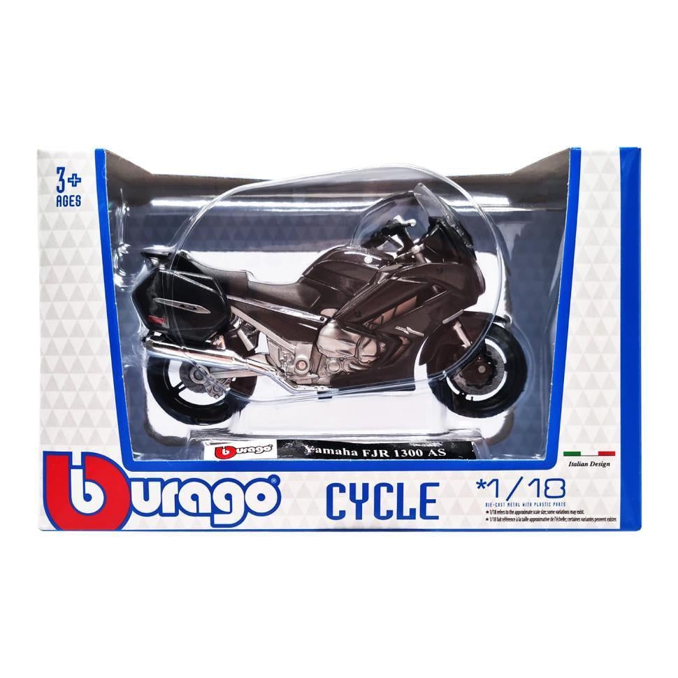МотоциклІграшка дитяча yamaha fjr 1300 as bburago 18 51030 20 масштаб 1:18 (RLT48680)