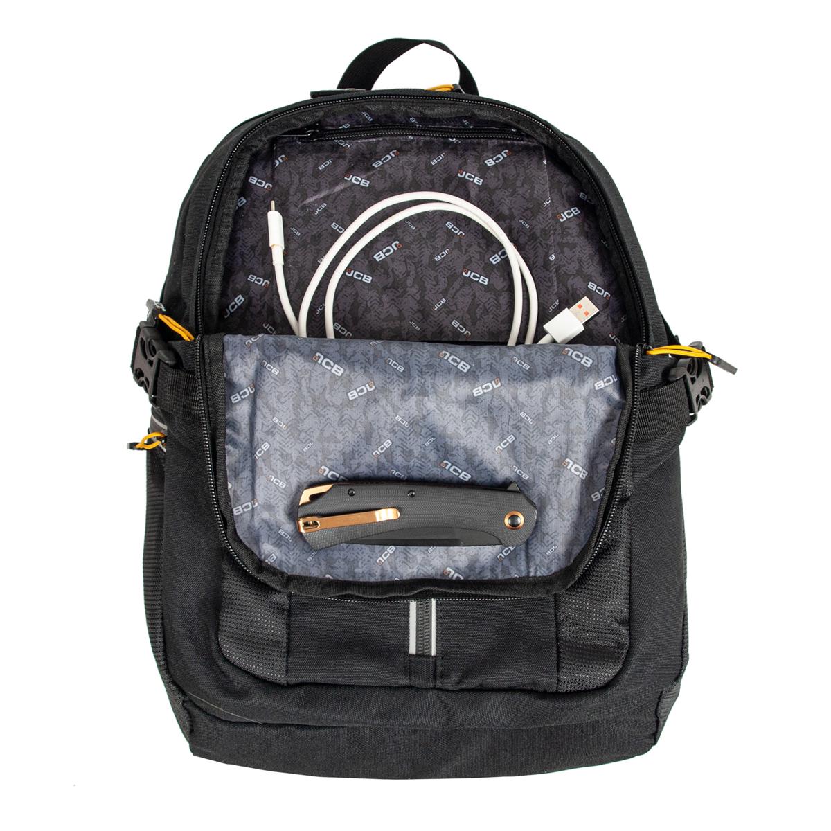 Городской рюкзак JCB BP66 Black/Yellow - фото 9