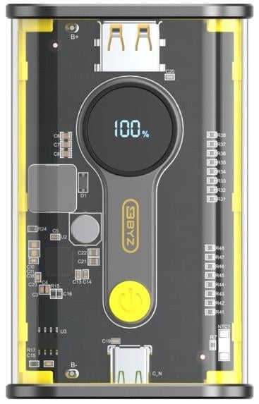 Портативное зарядное устройство BYZ W90 20000 mAh 22,5W Yellow (BYZ-W90-Y) - фото 2 Портативное зарядное устройство BYZ W90 20000 mAh 22,5W Yellow (BYZ-W90-Y) - фото 2