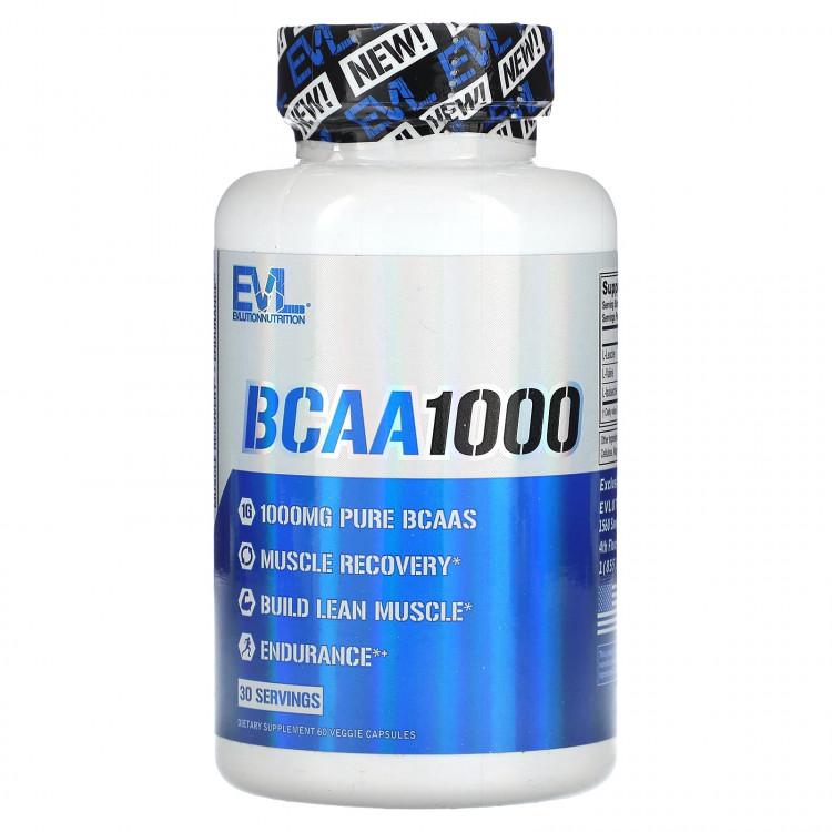 Амінокислота EVLution Nutrition BCAA1000 500 mg 60 капс. (00000038283)