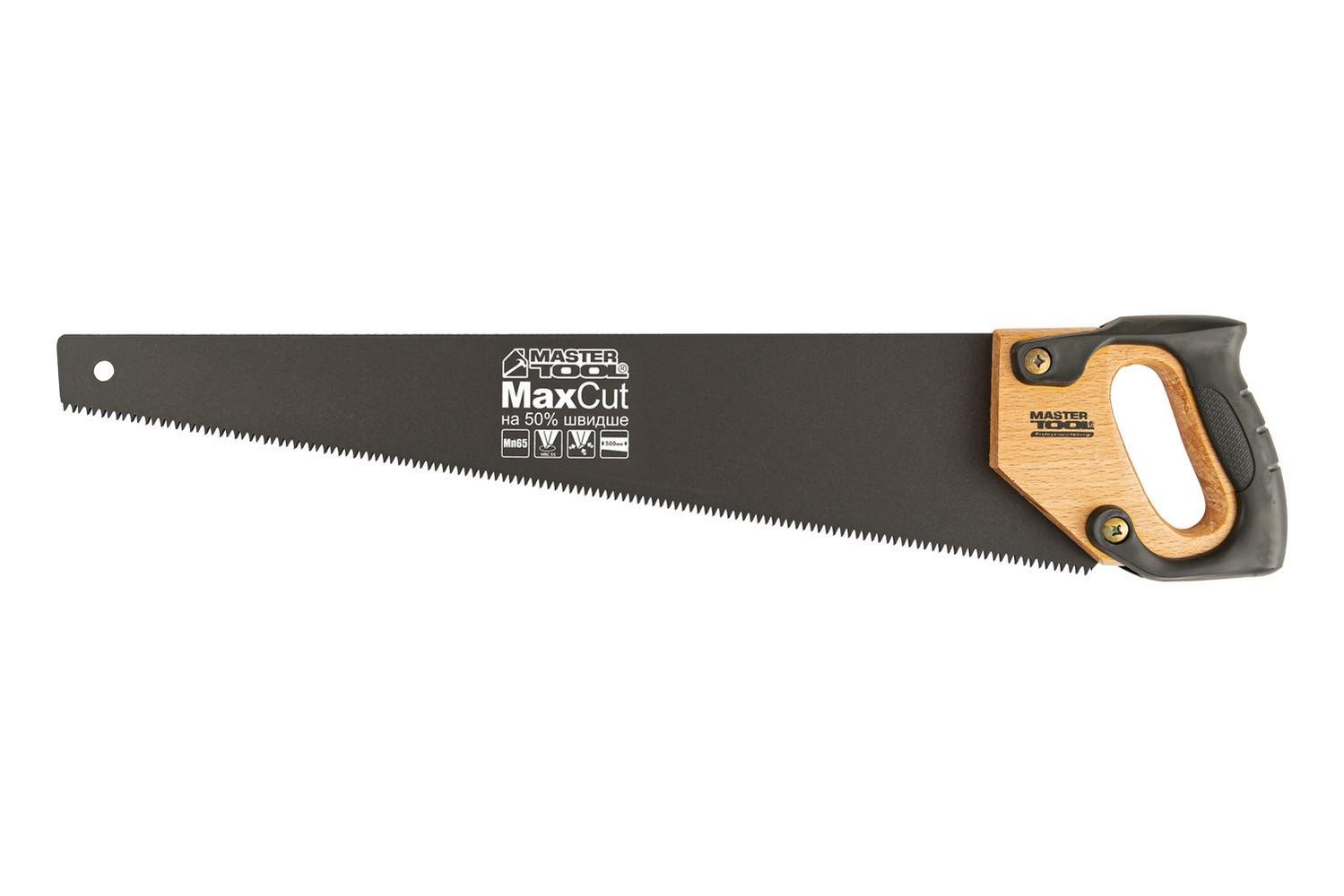 Ножівка столярна MasterTool Max cut 500 мм 7 TPI з тефлоновим покриттям (14-2350) Ножівка столярна MasterTool Max cut 500 мм 7 TPI з тефлоновим покриттям (14-2350)