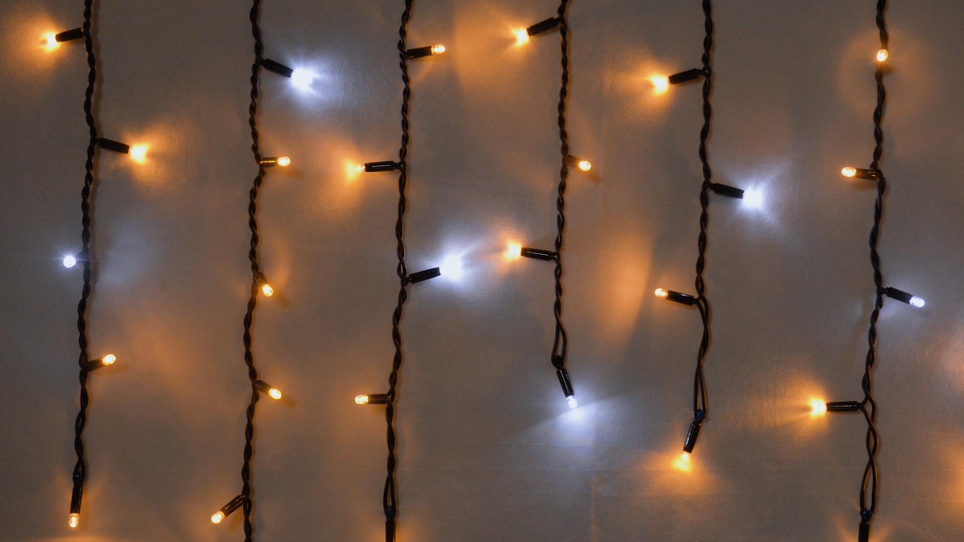 Гірлянда зовнішня Delux Icicle 75 LED IP44 EN бахрома 18 flash 2x0,7 м Білий/Жовтий/Чорний (13455400) - фото 2