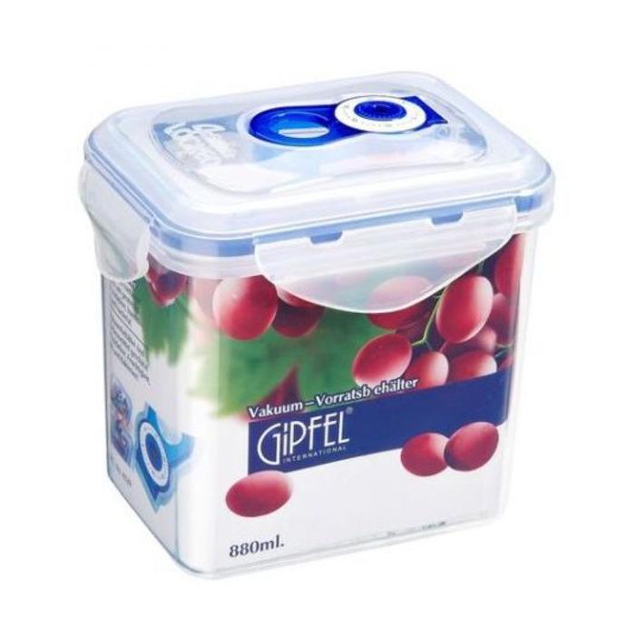 Вакуумний контейнер GIPFEL 4529 для зберігання продуктів пластик 134x103x130 мм 880 мл (2645650)