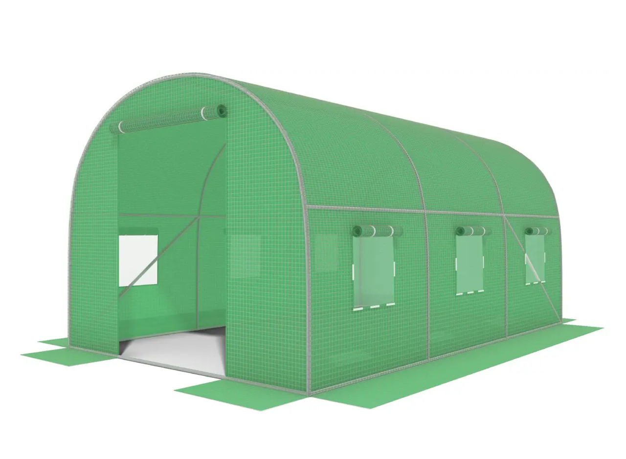 Теплиця садова для овочів Helper HP-1067 3х2х2 м 6 м2 Зелений