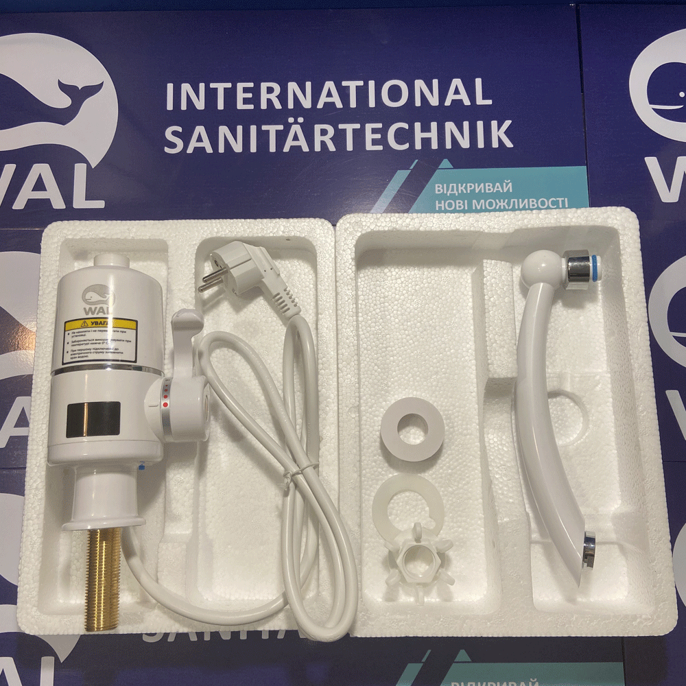 Проточний водонагрівач WAL PULSE1-A501 для раковини 3 кВт - фото 5 Проточний водонагрівач WAL PULSE1-A501 для раковини 3 кВт - фото 5