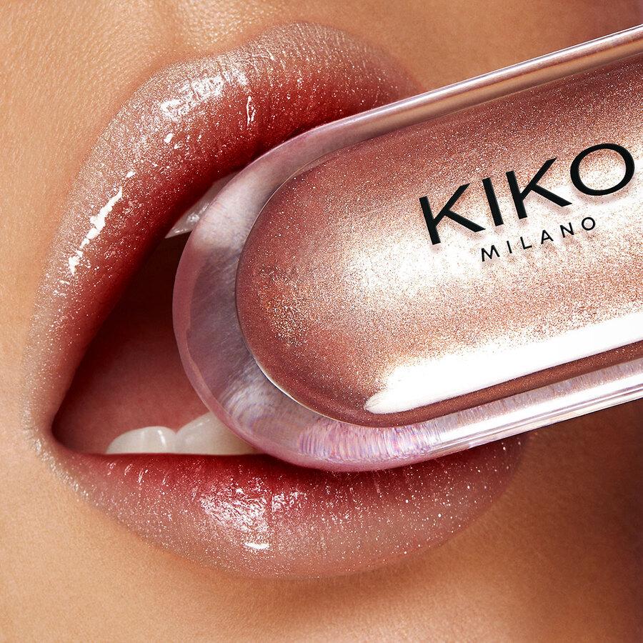 Блеск 3D Kiko Milano Hydra Lipgloss 18 Golden Sparkle - фото 3