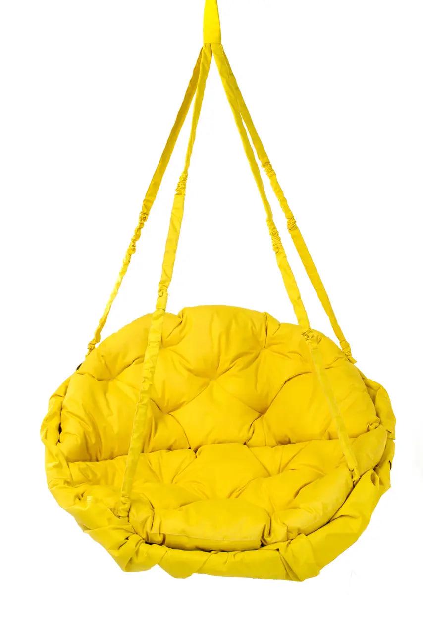 Гойдалка-гамак садова Lux до 120 кг Жовтий (27843983) - фото 1 Гойдалка-гамак садова Lux до 120 кг Жовтий (27843983) - фото 1