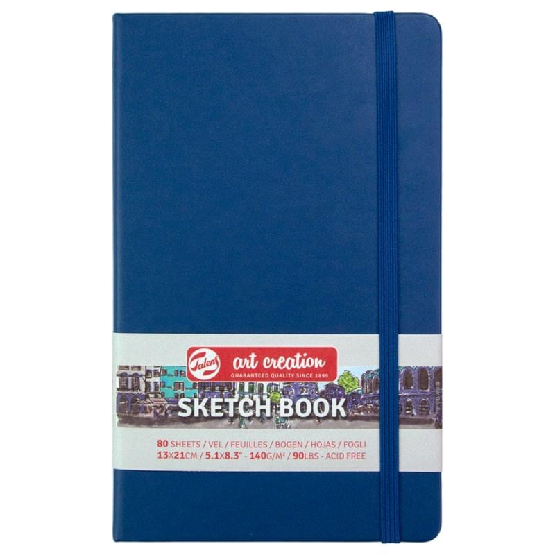 Альбом для графіки Royal Talens Art Creation тверда обкладинка 140 г/кв. м 80 арк. 13x21 см Navy Blue (9314232M)