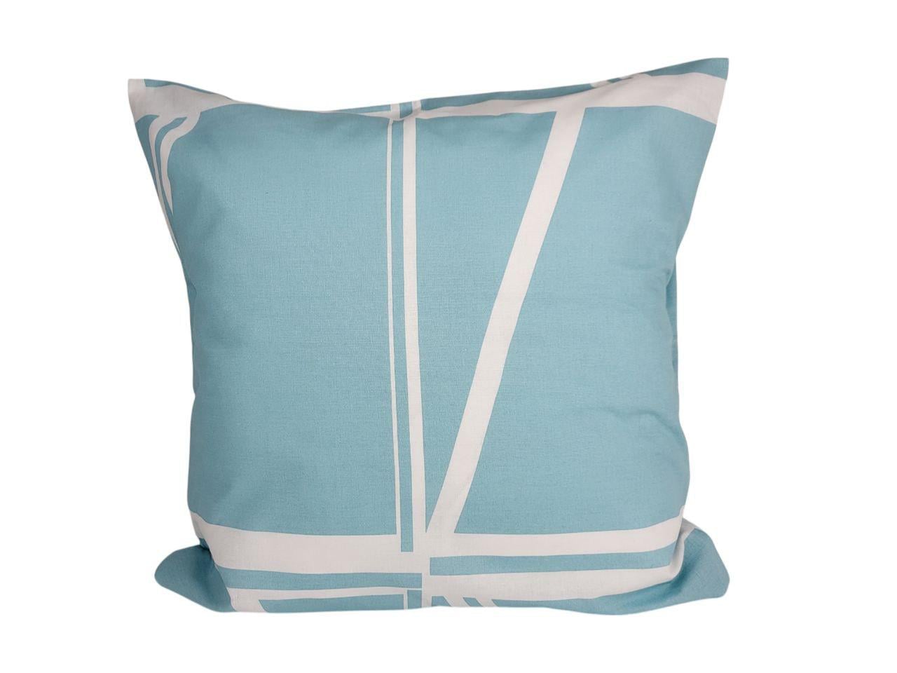 Наволочка с абстракциями 40х40 см Голубой (1528)