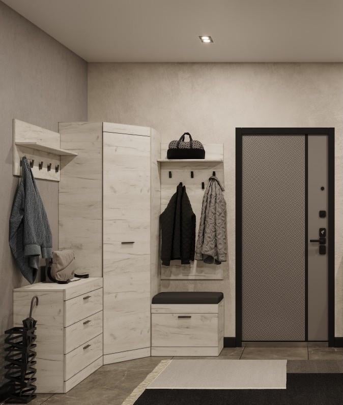 Прихожая Эверест Соната-9 Венге/Белый (EVR-20594)