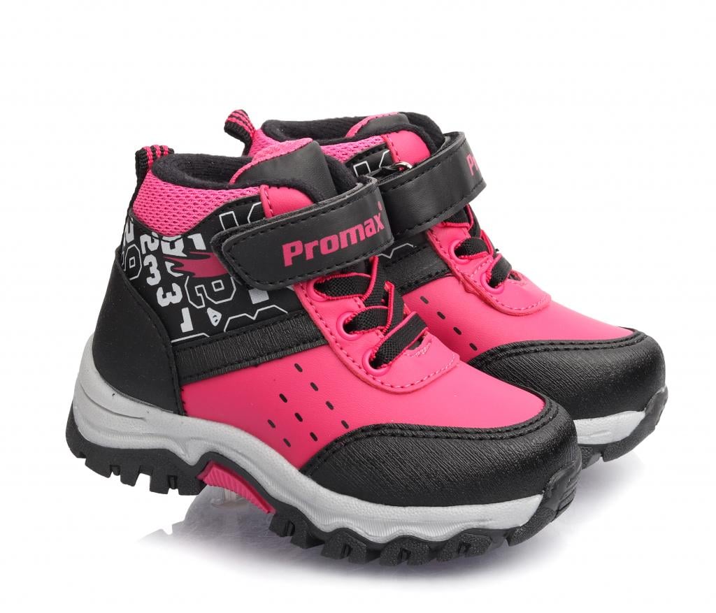 Осенние ботинки для девочек 1669 р. 22 Черно-малиновый Осенние ботинки для девочек 1669 р. 22 Черно-малиновый