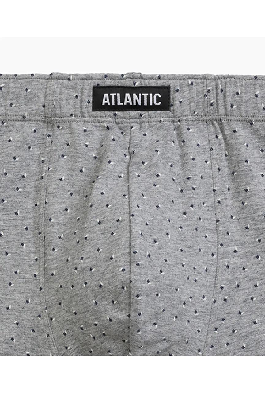 Набор трусов-боксеров мужских Atlantic 3MH-199 низкой посадки хлопковых 3 шт. M Темно-синий/Синий/Серый меланж (2403379338) - фото 5