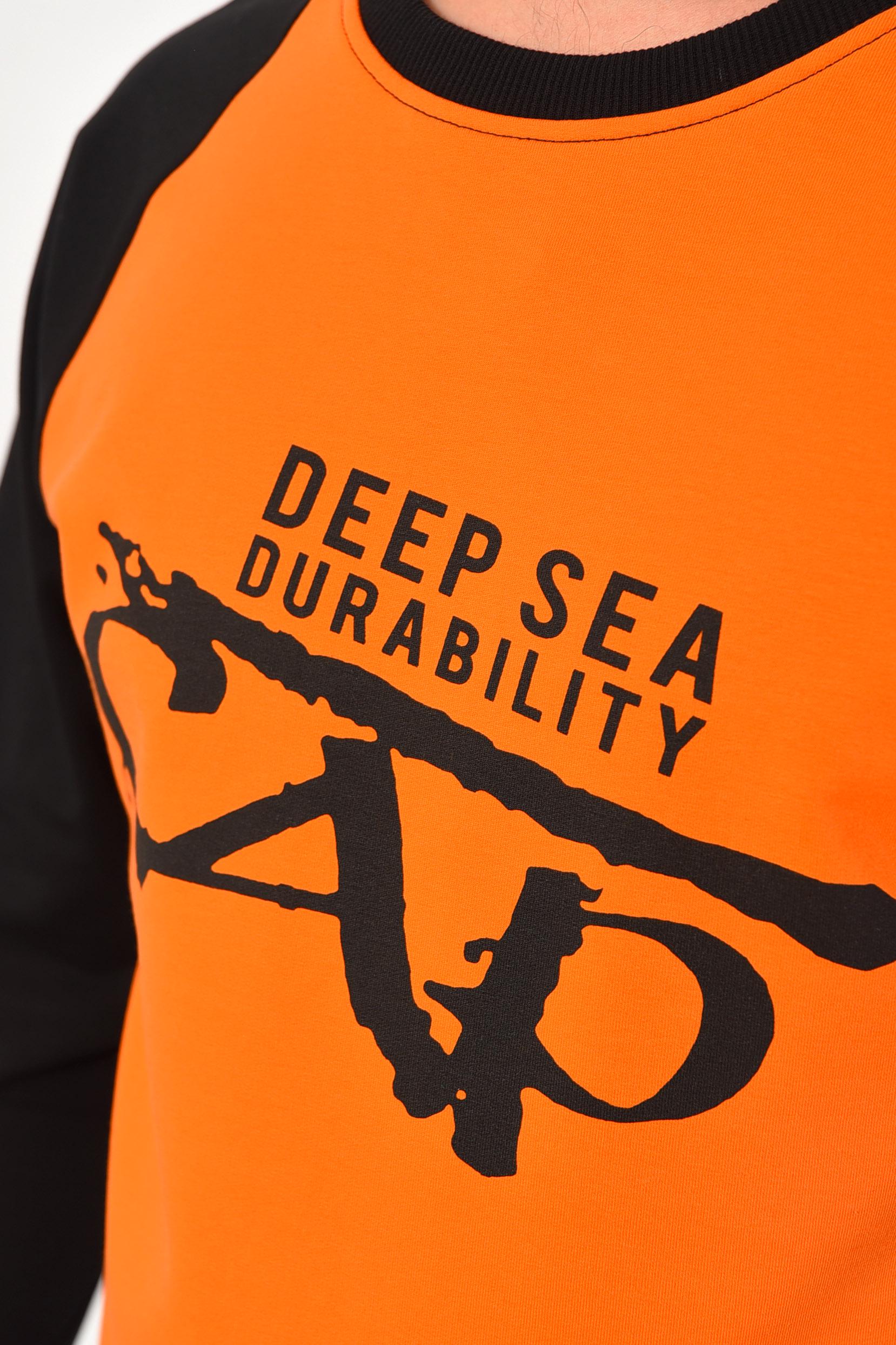 Світшот чоловічий L Помаранчевий (182139) - фото 4