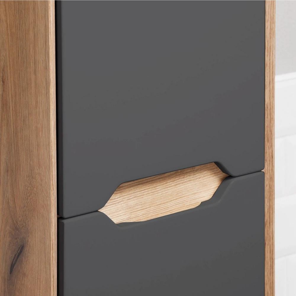 Пенал подвесной MVK Vostok Mirri 30 эмаль правый 300х300х1700 мм Графит матовый (mrp130gh) - фото 6 Пенал подвесной MVK Vostok Mirri 30 эмаль правый 300х300х1700 мм Графит матовый (mrp130gh) - фото 6