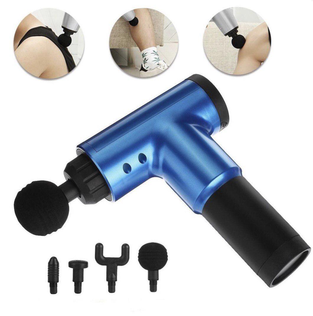 Массажер Fascial Gun KH-320 ручной ударный 4 насадки - фото 2 Массажер Fascial Gun KH-320 ручной ударный 4 насадки - фото 2