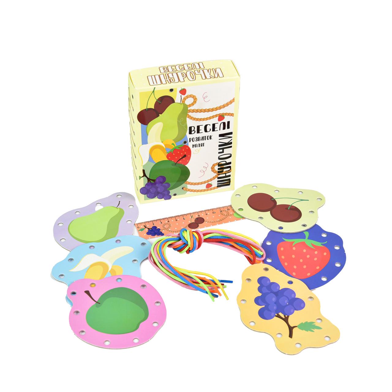 Настільна гра Strateg Веселі шнурочки фрукти (30523) - фото 2