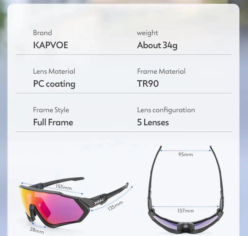 Окуляри сонцезахисні KapVoe KE9408 Polarized UV400 Чорний (14590) - фото 20