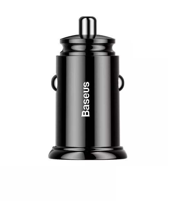 Зарядний пристрій автомобільний Baseus CCALL-YD01 Circular Plastic 2USB/30W/QC3.0 Black