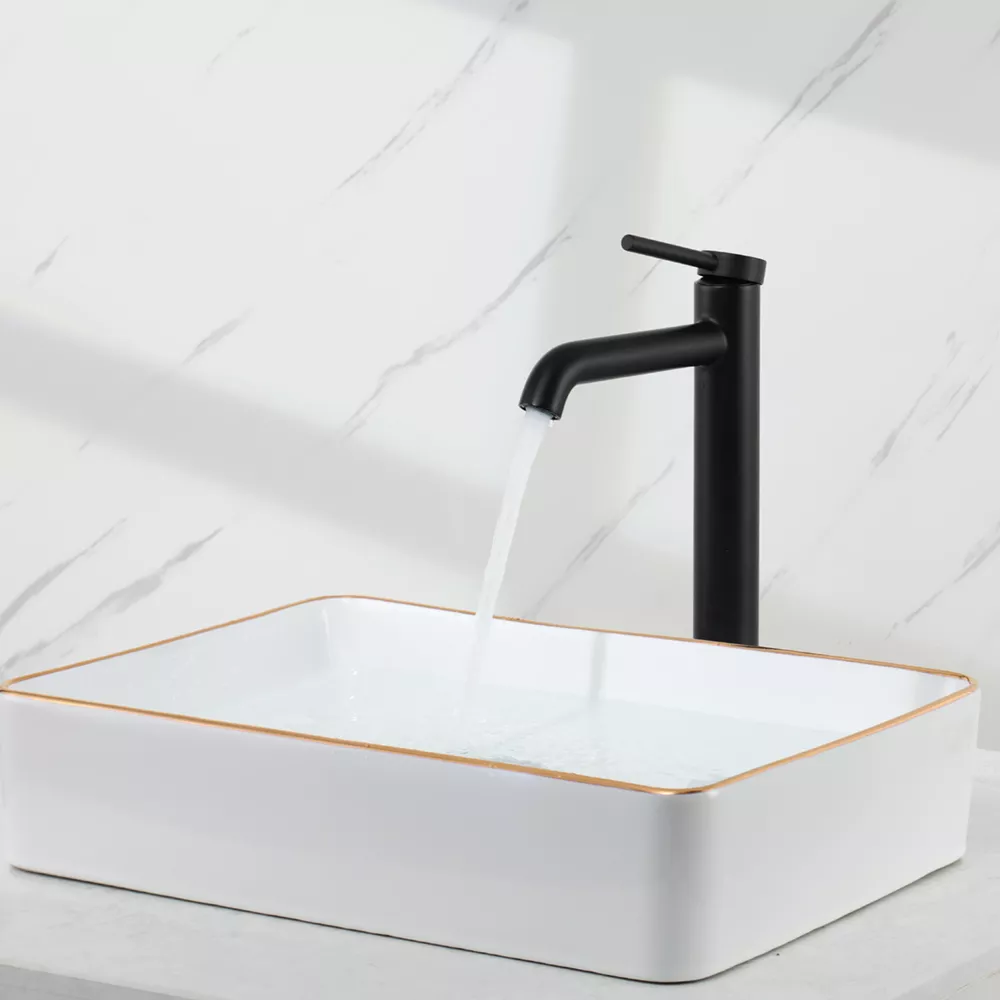 Смеситель высокий для умывальника Gappo G1006-26 Черный (1046756) - фото 2 Смеситель высокий для умывальника Gappo G1006-26 Черный (1046756) - фото 2