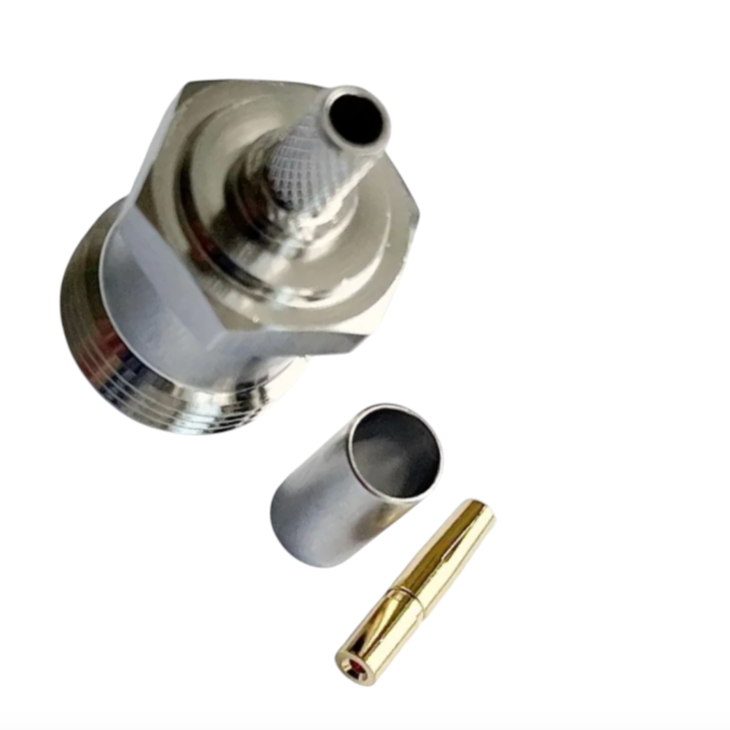 Конектор N-типу гніздо Leno RFз нікелевим покриттям 1 шт. (000049239) - фото 8 Конектор N-типу гніздо Leno RFз нікелевим покриттям 1 шт. (000049239) - фото 8