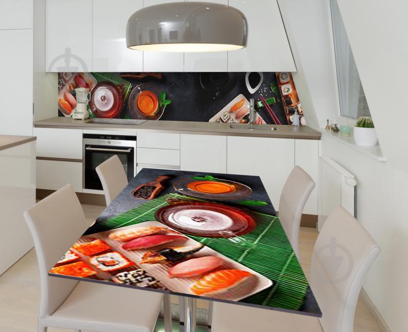 Наклейка 3Д виниловая на стол Zatarga «Идеальный сэт» 600х1200 мм (Z184411st)