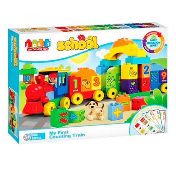 Конструктор JDLT 5308 поезд/животные пластик Разноцветный (147-132-BOC081108)