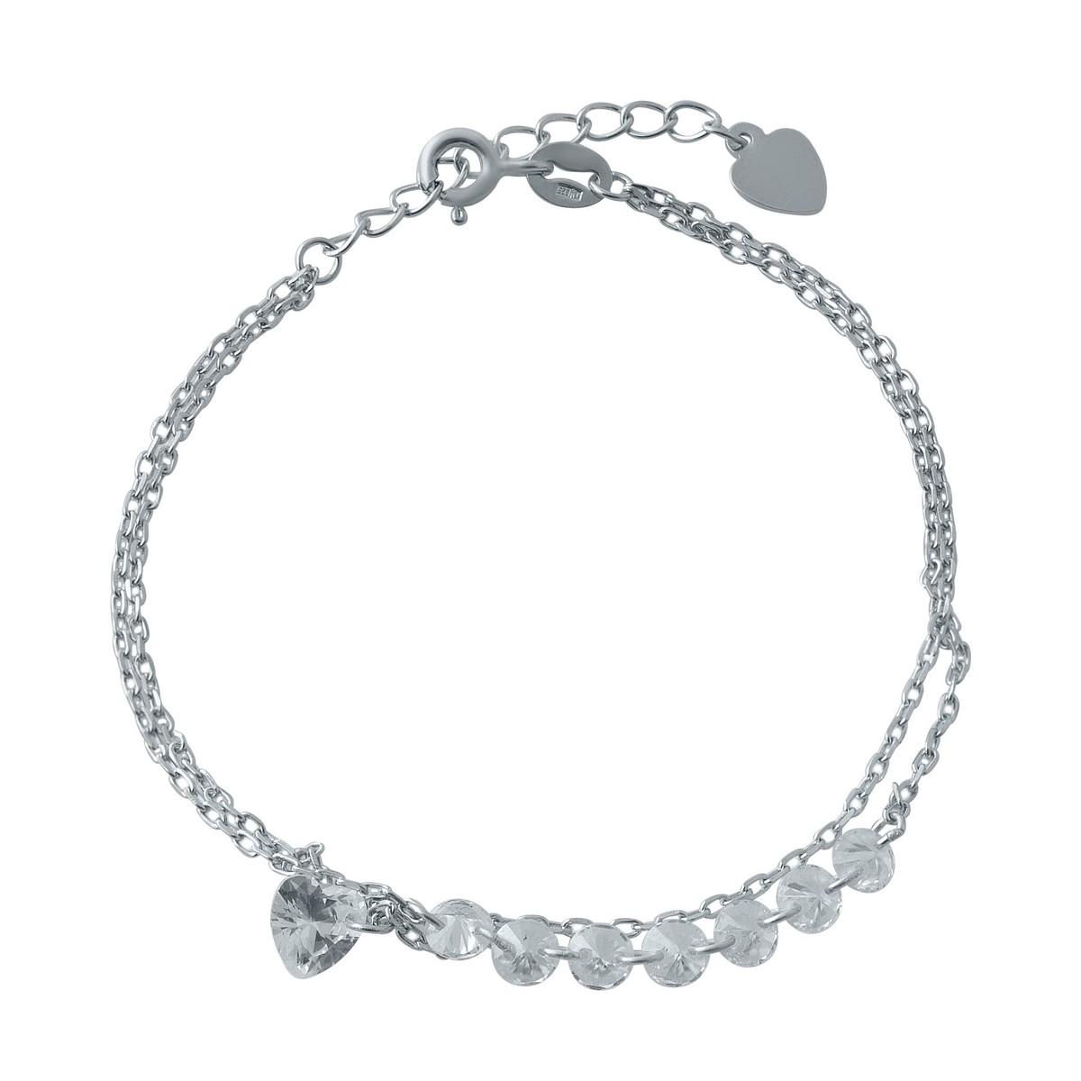 Браслет серебряный с фианитами 2,47 г (1994177)