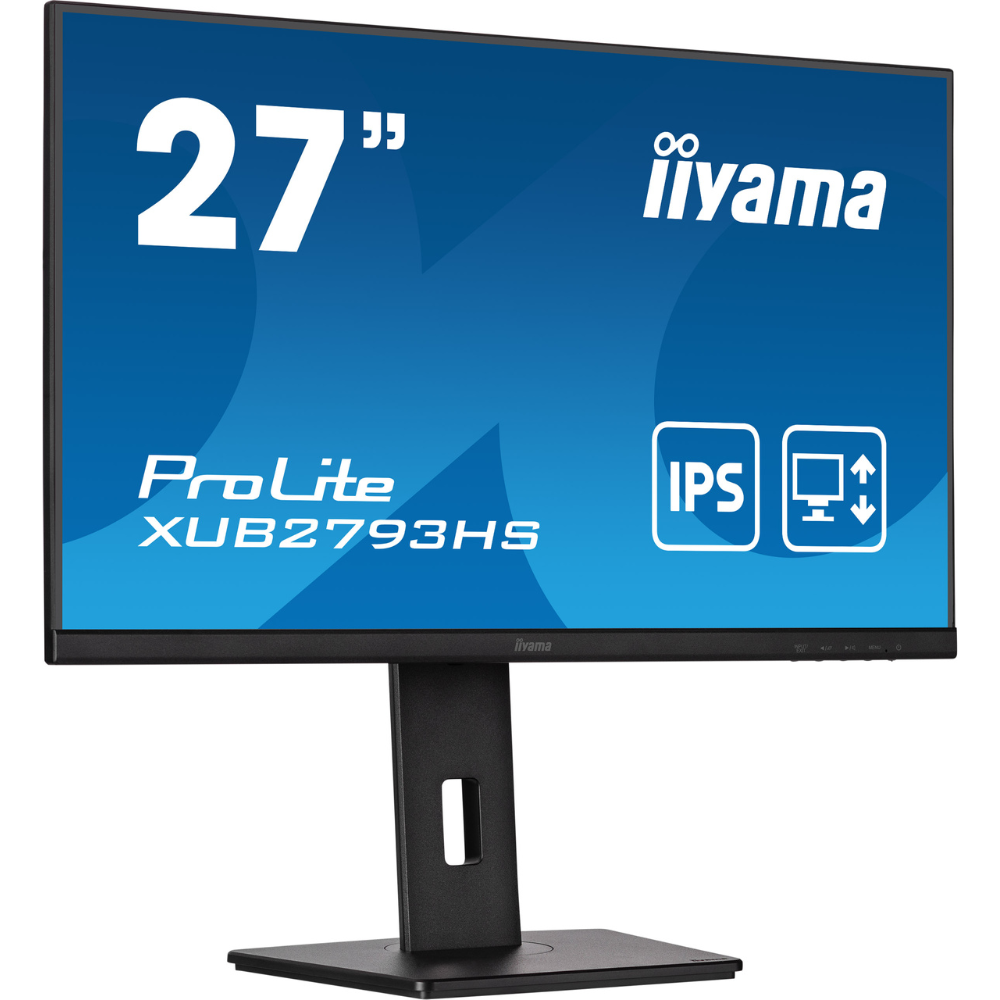 Монітор IPS Iiyama XUB2793HS-B6 безрамковий/поворотний екран 27" Чорний (aae241db) - фото 2