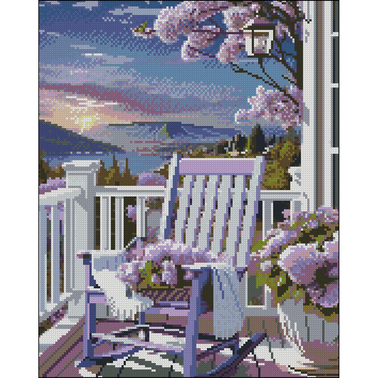 Алмазная мозаика Strateg Пурпурное мероприятие без подрамника 40х50 см (ZAV4050-21)