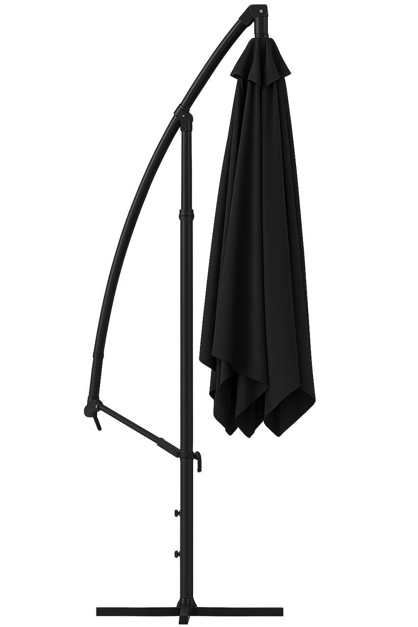 Парасолька садова регульована WCG з чохлом/нахилом 2,5x2,5 м Чорний - фото 2 Парасолька садова регульована WCG з чохлом/нахилом 2,5x2,5 м Чорний - фото 2