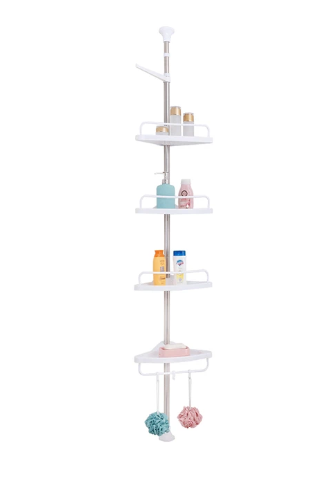 Полиця кутова Multi Corner Shelf металева у ванну кімнату з 4 рядами (2479517110)
