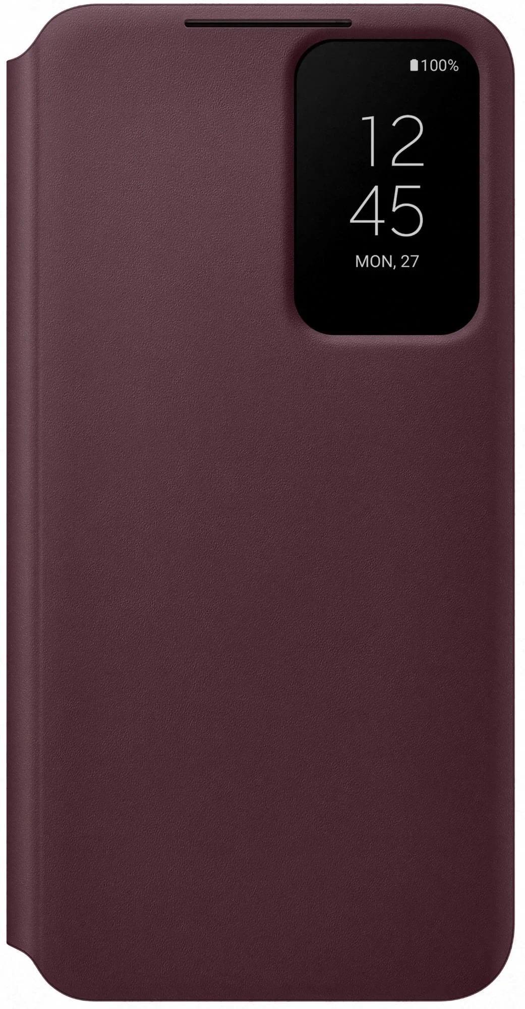 Чехол-книжка S-View Clear View Cover EF-ZS906CEEGRU для Samsung Galaxy S22 Plus (6.6") Burgundy