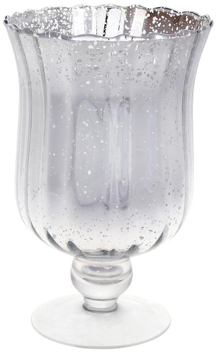 Підсвічник Aiken Срібло Антик 14х22 см скляний (BD-527-744)