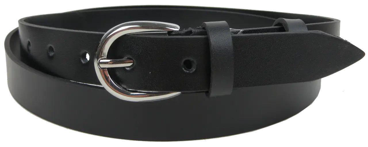 Ремінь жіночий Skipper шкіряний Чорний (1641-25)
