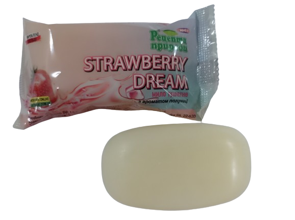 Мыло туалетное РЕЦЕПТИ ПРИРОДИ Strawberry dream 90 г