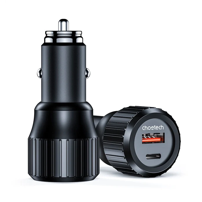 Зарядний пристрій автомобільний Choetech Dual 63 W USB-C 45 W USB-A 18 W (TC0010) - фото 4 Зарядний пристрій автомобільний Choetech Dual 63 W USB-C 45 W USB-A 18 W (TC0010) - фото 4