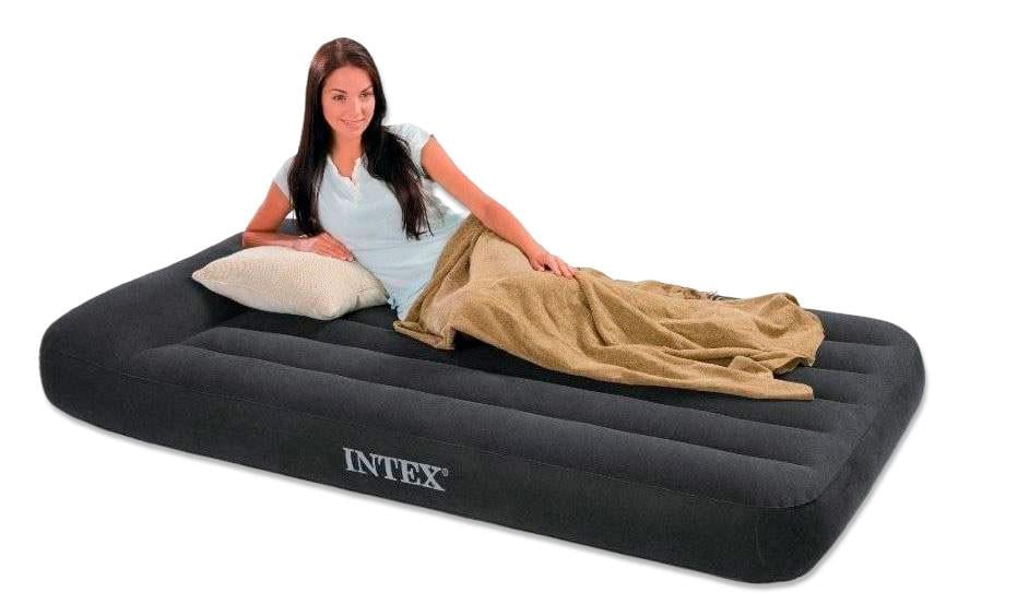 Надувний матрац одномісний Intex з підголів'ям 191х99 см Чорний (64141) - фото 3 Надувний матрац одномісний Intex з підголів'ям 191х99 см Чорний (64141) - фото 3