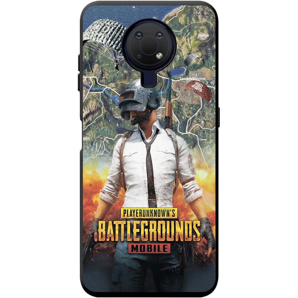 Чехол BoxFace Nokia G10 PUBG Mobile Черный силикон (42626-up2309-42880)