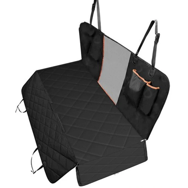 Чехол-мат автомобильный Purlov 5403 для перевозки собак с бортиками креплениями и отверстиями для ремня 135х145 см - фото 4 Чехол-мат автомобильный Purlov 5403 для перевозки собак с бортиками креплениями и отверстиями для ремня 135х145 см - фото 4