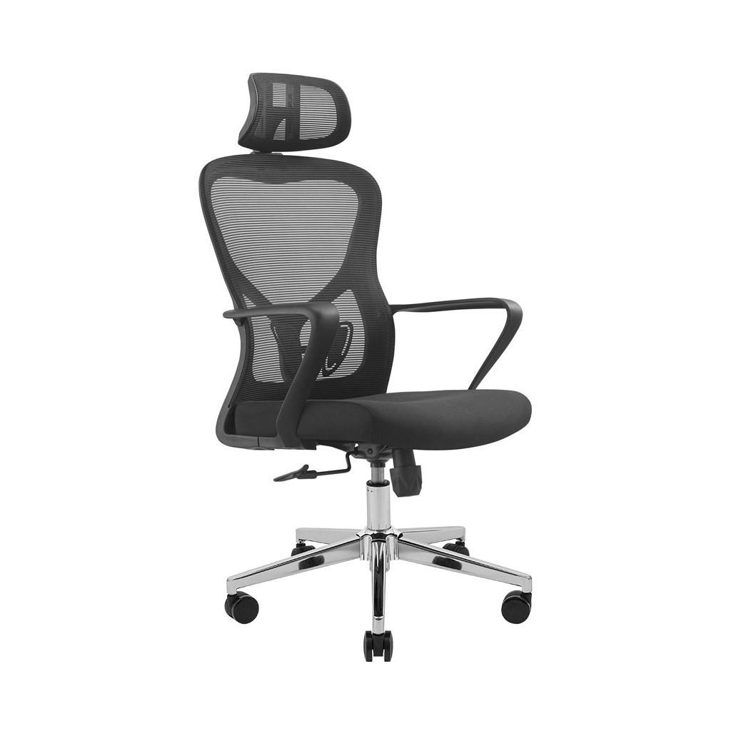 Офісне крісло Richman Солана Хром M-1 Tilt Сітка Чорний (ADD0003214)