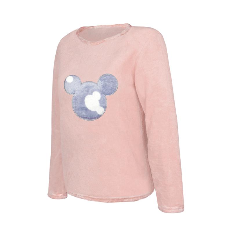 Пижама женская теплая махровая Mickey Mouse M Pink/Gray - фото 2